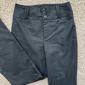 Pinstripe flare dress pants